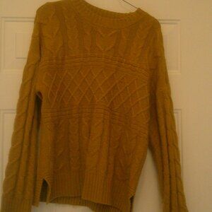 Time & Tru Mustard Yellow Sweater size Small